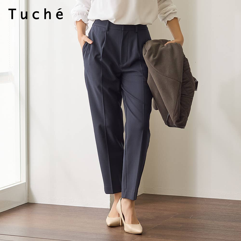 【テーパード・裏起毛】ソフトタッチパンツ【SALE】